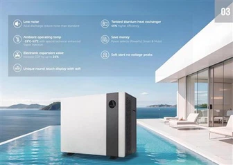 Riscaldatori di piscine di pompa di calore elettrica per piscine intermedie