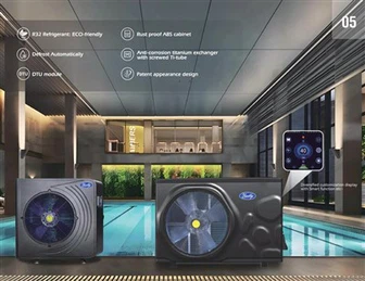 8kW ~ 26kW Chiller ad acqua in piscina Ingruente per la piscina elevata efficienza con inverter e wifi